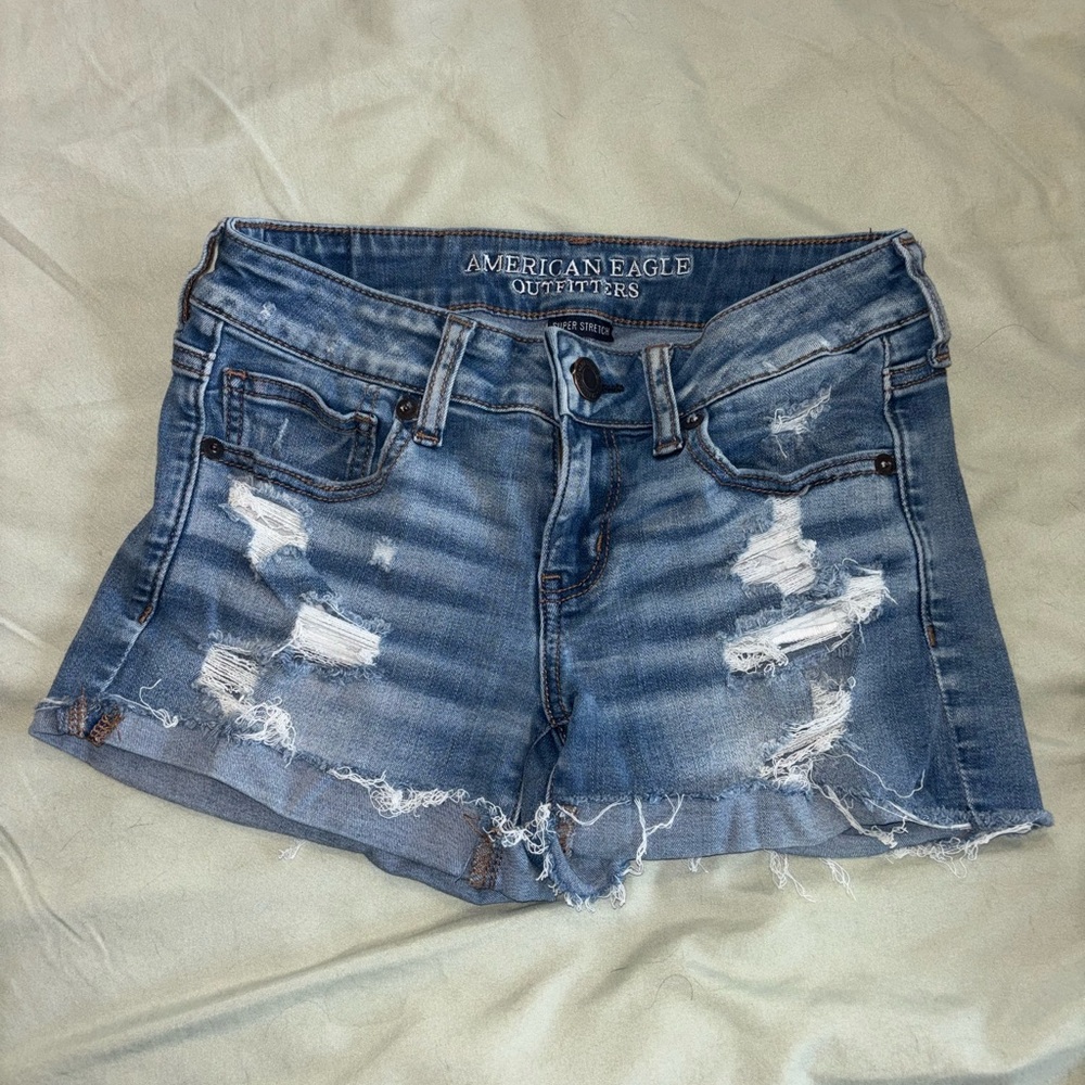 American Eagle Distressed Denim Shorts